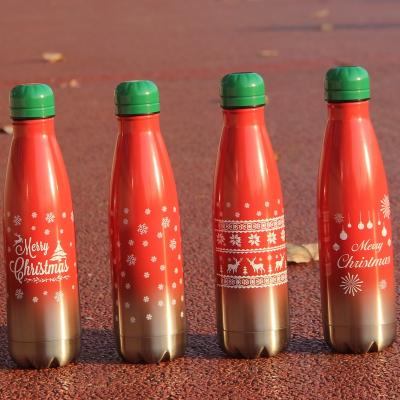 China WLV001-500 Sustainable Insulated Water Bottle Double Walled Cola Shaped Water Bottle Christmas Gift Custom Logo for sale