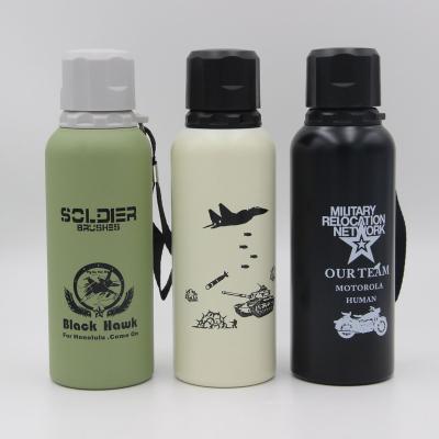 China WLV036 Viable Water Bottle With Strap Insulated Double Wall Insulated Water Bottle Outdoor Sports Water Bottles for sale