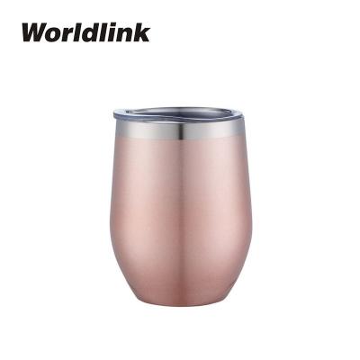 China WLV009 Sustainable Insulated Water Bottle Gold Metal Tumbler Stainless Steel Sports Double Walled Pink Water Bottle for sale