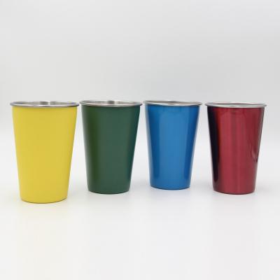 China WLS006-500 High Grade Bar Beer Stack Tumbler 304 Stainless Steel Pint Mug Top Quality Viable Wholesale for sale