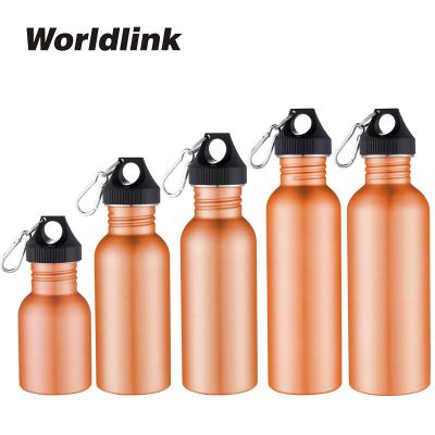 China Best Selling Viable Custom Logo Color Stainless Steel Sport Single Wall Water Bottle With Bamboo Lid, Straw Lid, Plastic Lid for sale