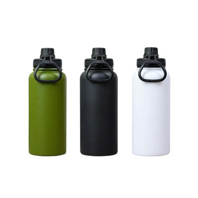 China Sustainable Eco Friendly Best Selling 32oz Custom Color And Logo Stainless Steel Vacuum Insulated Wide Mouth Sport Water Bottle for sale