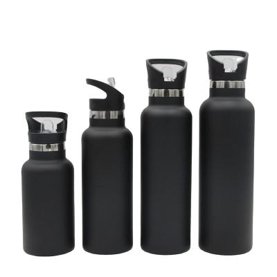 China Sustainable 18oz Insulated Water Bottle Stainless Steel Water Bottles Double Wall Volume With Straw Lid for sale