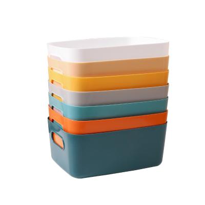 China Home Appliance OEM Solid Color Plastic Multifunctional Storage Box  Bedroom Plastic Storage Storage Holders For Women for sale