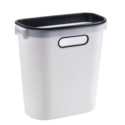 China Without Lid Household Kitchen Desk Plastic Trash Can Spiral Trash Can Commercial Garbage Kitchen Trash Can for sale