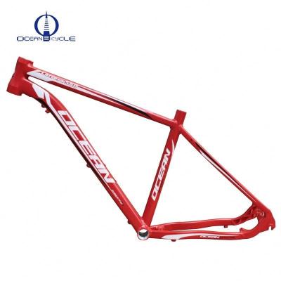 China Red Mountain Bikes 26 Inch Mountain Bike Aluminum Frame MTB Aluminum Bicycle Frame for sale