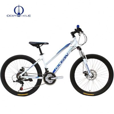 China Steel Bicycle Frame Aluminum Alloy Suspension Fork 21 Speed ​​24 Inch Cheap MTB Mountain Bikes for sale