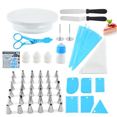 China Viable Factory 55pcs Custom Metal Cake Decorating Tool Kit For Cake Tools for sale