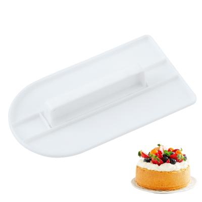 China Good Quality White Stocked Plastic Cake Smoother For Cake Tools for sale