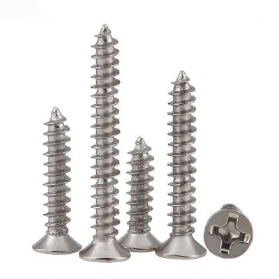 China Factory Price Wholesale Flat Head Flat Countersunk Wood Tapping Screws For Home Tools for sale