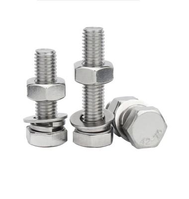 China 2022 hot sales stainless steel m6 hex flat head bolt for sales for sale