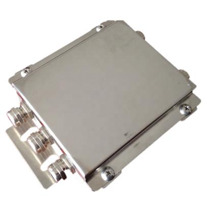 China Stable Performance 4 Ways Stainless Steel Junction Box For Stable Platform Scale Performance Load Cell Connector for sale