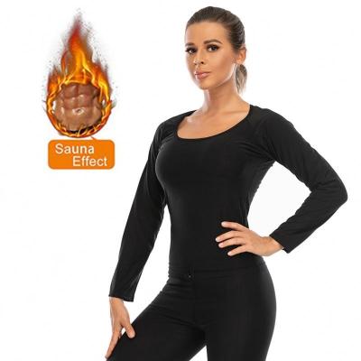 China 2021 Breathable Hot Sale Women Slimming Trainer Sweater Top Fitness Body Shaper Sauna Burner Weight Loss Waist Top Wholesale for sale