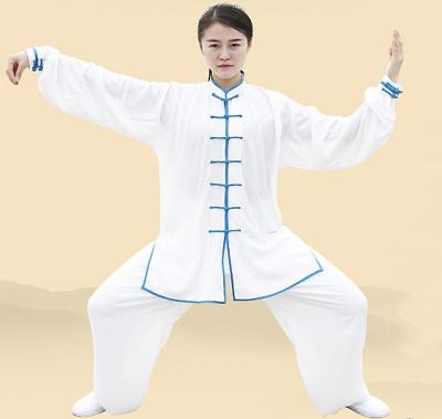 China Lmitated Martial Arts Silk Uniforms Professional Red Wushu Tai Chi Kung Fu Uniform for sale