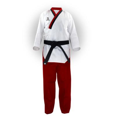 China High Quality Cotton+Polyester V-Neck Taekwondo Poomsae Uniforms Taekwondo Dress for sale