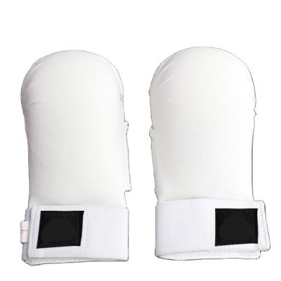 China With Thumb Martial Arts Equipment Karate Equipment Hand Protectors Gloves White Karate Gloves for sale