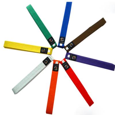 China Colorful Colors of KARATE Martial Arts Belts Taekwondo Belt / Taekwondo Belts for sale