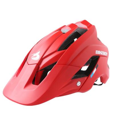 China Red ABS+PC Bicycle Mountain Bike Helmet Riding One-Piece Accessories And Road Safety Shock Equipment With Fit System for sale