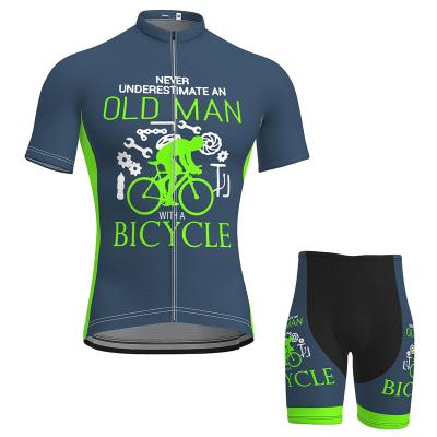 China Breathable Mens Cycling Singlet Set Road Bike Clothing MTB Shirts Shorts With 3D Padded Breathable/Moisture-Wicking for sale