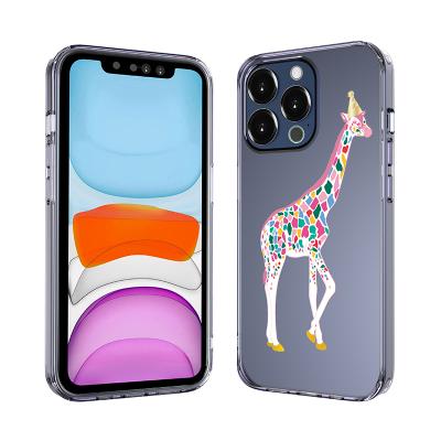 China Custom Transparent Printing Shockproof Pattern Phone Case For Iphone 13 Samsung Series 12 11for Accesorios Shockproof Blank Phone Case for sale