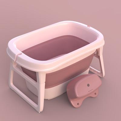 China 100% New Design Eco-friendly Plastic Cartoon Hot Selling Colorful Baby Bathtub Foldable Swimming Tubs for sale