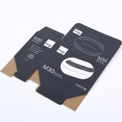 China Recyclable Safe For Gift High Quality Black Paper Mini Printing Paper Watch Electronic Cardboard Packaging Gift Box for sale