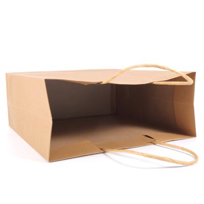 China Customized Wholesale Cheap And High Quality Reuse Retail Customized BIODEGRADABLE Handle Shopping Custom Printed Kraft Paper Bag For Supermarket for sale