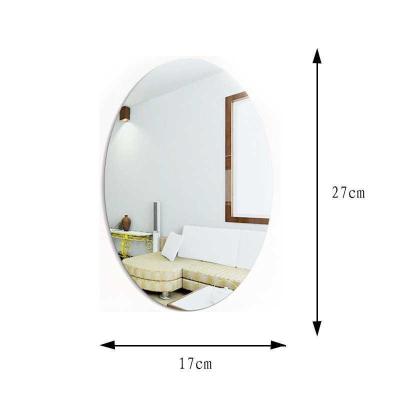 China Factory Outlet Wholesale Price Waterproof+Eco-friendly Wall Sticker Waterproof 3d Square Mirror Silver Mirror Sticker for sale