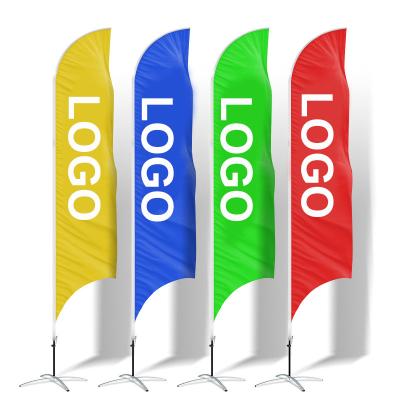 China Customized High Quality Colorful Logo Feather Football Flags Banner Hot Sale Health Care Institutes Cheaper Prices for sale