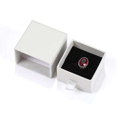 China 2022 New Arrival Recyclable Wholesale Recycled Ring Box With Drawer Box Logo Custom Ring Box for sale