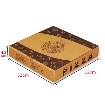 China Recyclable Wholesale Custom Logo Corrugated Pizza Paper Boxes Premium for sale