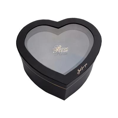 China Hot Sale Recyclable Custom Heart Shaped Gift Box Wholesale Color Heart Box With Cover for sale