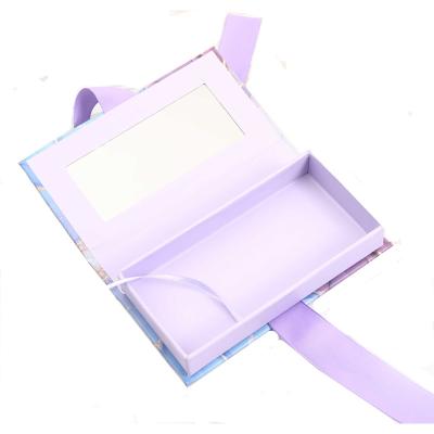 China Recycled Materials Selling Best Custom Border A Pair Of Small Lot Number Color False Eyelash Custom Tan Boxes for sale