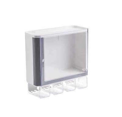 China Viable Multifunctional Cosmetic Storage Box Organizes Dustproof Household Bathroom Storage Large Capacity Rack for sale