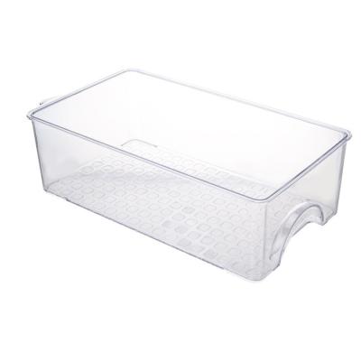 China Best Selling Viable Stackable Plastic Fridge Transparent Food Pantry Storage Box for sale