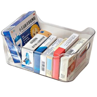 China Best Sustainable Selling Exquisite PET Material Transparent Drawer Matching Plastic Storage Boxes for sale