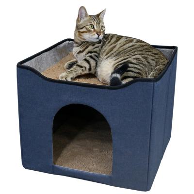 China Breathable Soft Comfortable Warm Dog Cushion Cute Cat Bed Winter House Store Cat Nest for sale