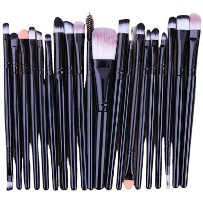 China Wholesale Eye Makeup Brushes Flat Brush Eyeshadow Brush 20 Sets for sale