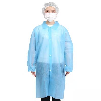 China Anti-wind And Dust New Nonwoven Waterproof Disposable Workwear Lab Coat for sale