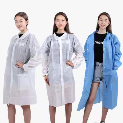 China Anti-wind and Dust Cleanroom Lab Gown Sterile ESD Stripe Shirt Anti-static Uniform for sale