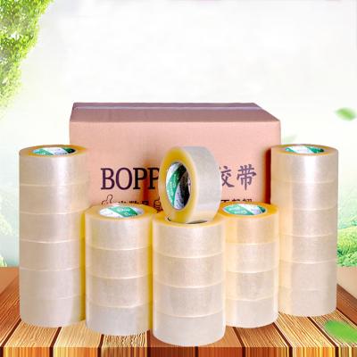 China Waterproof Wholesale Transparent Cardboard FCL Sealing Tape Self Adhesive Shipping Packing Tape for sale