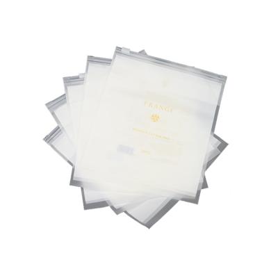 China China Made Recyclable Top Quality Frosted Zipper Bag For Cosmetic Beauty Makeup for sale