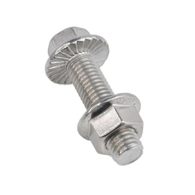 China Wholesale Hex Flange Hexagon Flange Bolt And Nut Stainless Steel From China Factory Manufacture Factory Price for sale