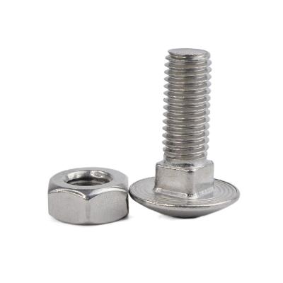 中国 Stainless Steel Round Cup Square Head OEM Manufacture Neck Bolt Carriage Screw And Nut Fasteners 販売のため