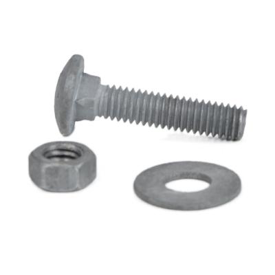 中国 Custom OEM Steel Carriage Head Bolt Hot Dip Galvanized Hardware Fastener Iorn Bolt Fasteners 販売のため