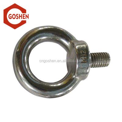 Cina Industry Goshen Stainless Steel SS316 A4-80 SS304 A2-70Eye General Nut And Eye Bolt in vendita