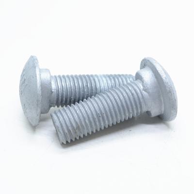 China DIN607 Carbon Steel Steel Cup Head Round Head Bolts for sale