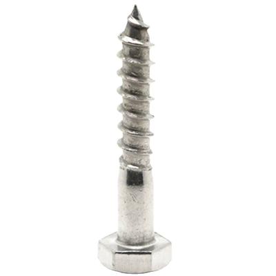 China DIN571 Hexagon Stainless Steel SS304 SS316 Hex Head Screw A2-70 A4-80 Lag Bolt Wood Screw for sale