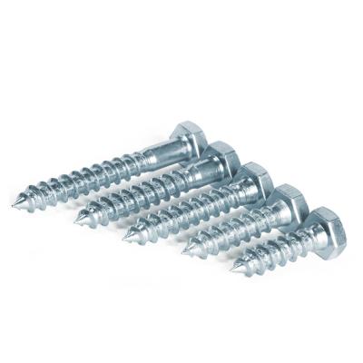 China HEX Galvanized Full Thread Din571 Hex Head Wood Screws Coach Screws Hex Coach Bulk Lag Screws for sale