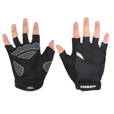 China Free Sample Shockproof And Breathable Factory Cheap Customized Microfiber Outdoor Breathable Half Finger Bike Gloves Bike for sale